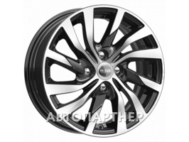 K&K KC882 6x15 4x100 ET50 60.1 Алмаз черный Vesta